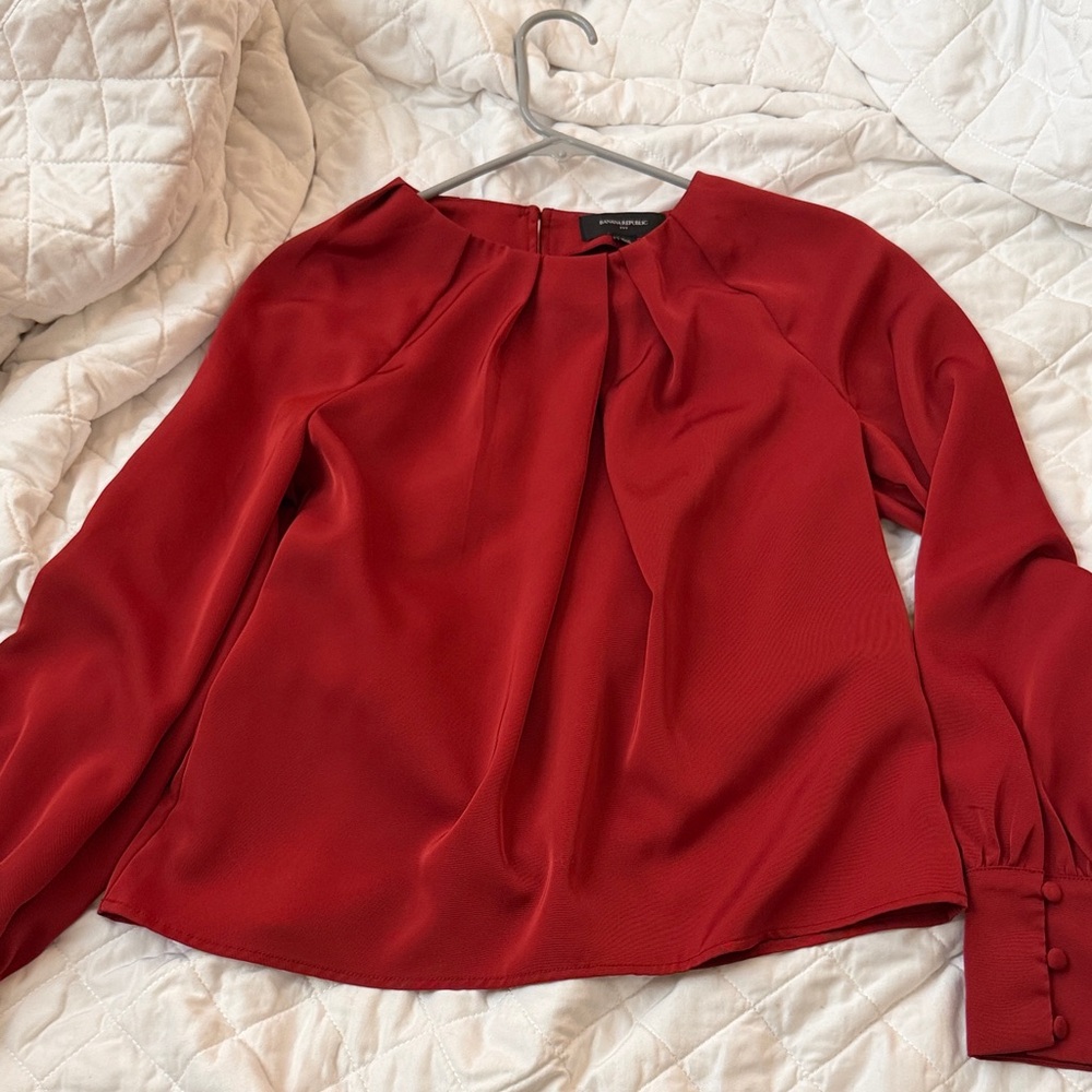 Banana Republic Rich Red Blouse